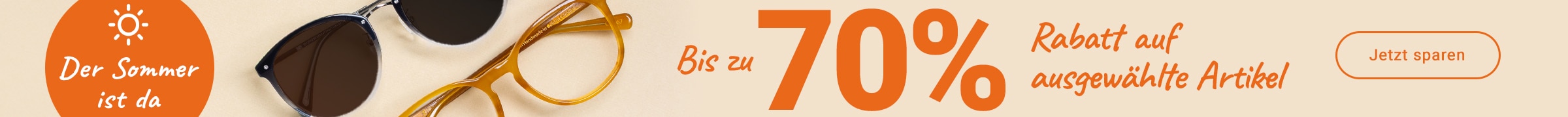 Der Sommer ist da: Bis zu 70% Rabatt auf ausgewählte Artikel