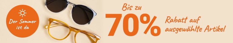 Der Sommer ist da: Bis zu 70% Rabatt auf ausgewählte Artikel