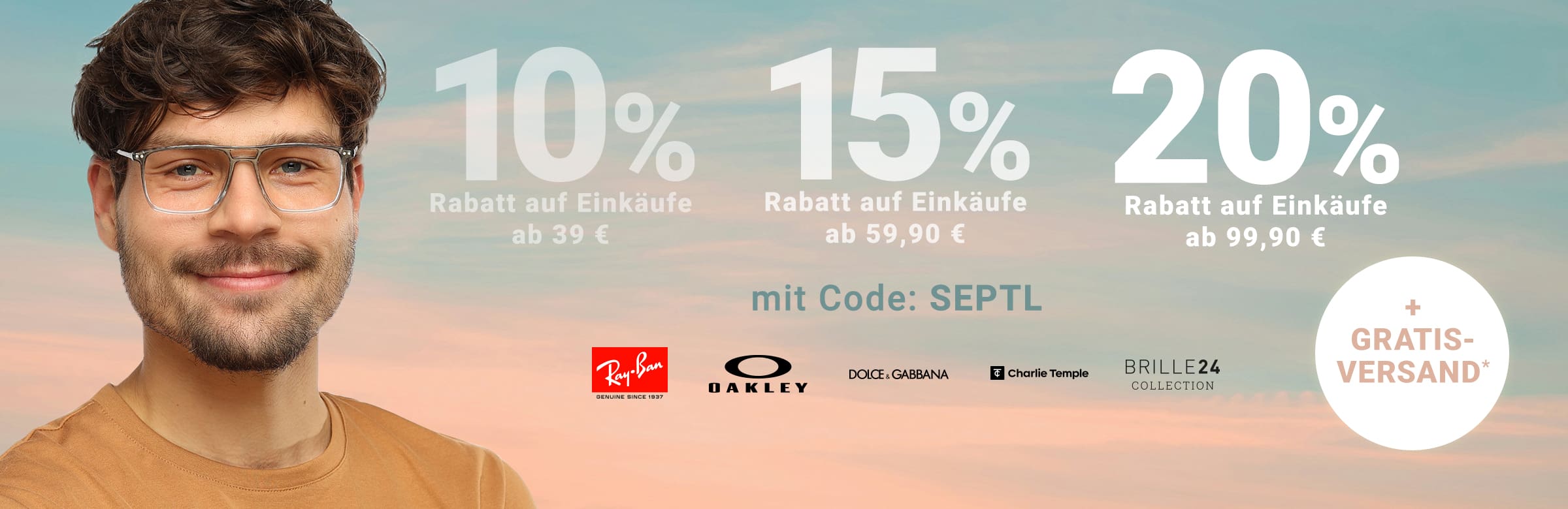 10% Rabatt auf Einkäufe ab 39 €, 15% Rabatt auf Einkäufe ab 59,90 €, 20% Rabatt auf Einkäufe ab 99,90 € + Gratis-Versand - mit Code: SEPTL