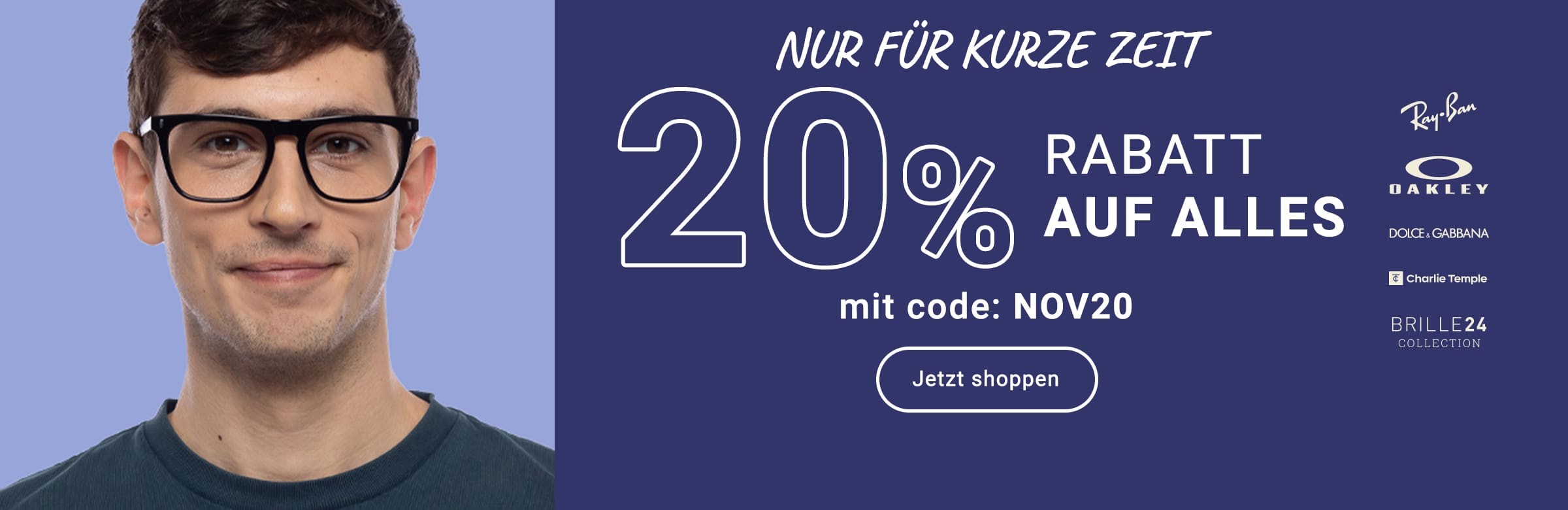 Nur für kurze Zeit: 20% Rabatt auf alles mit Code: NOV20