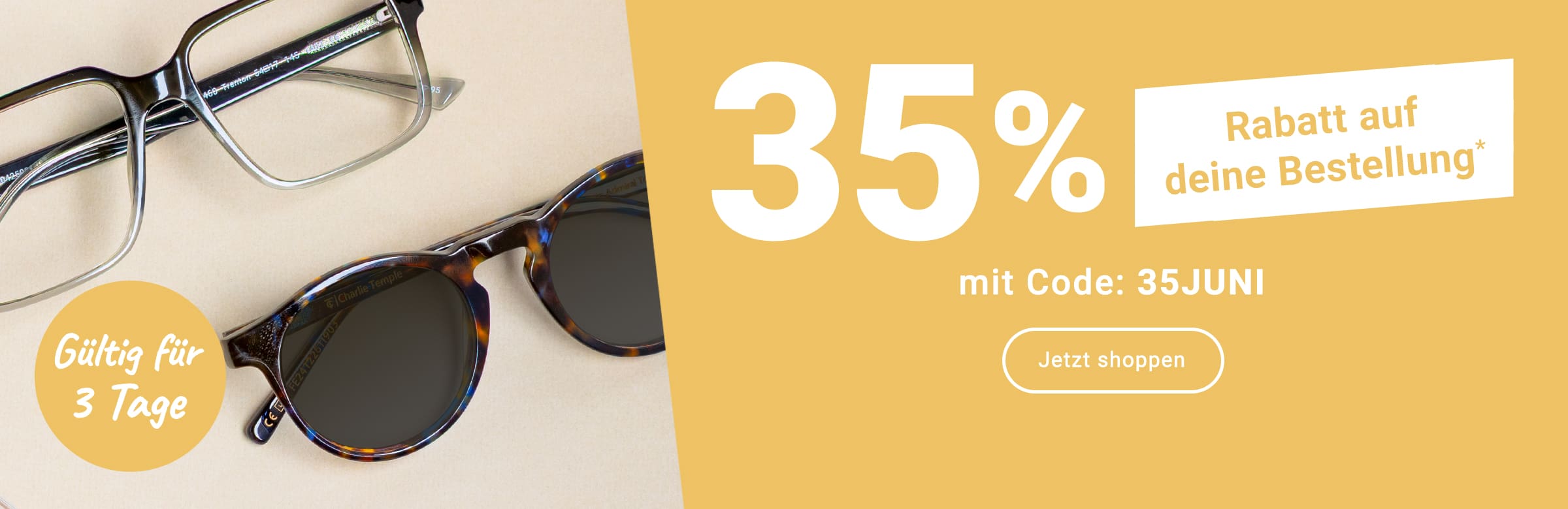 Gültig für 3 Tage: 35% Rabatt auf deine Bestellung mit Code - 35JUNI