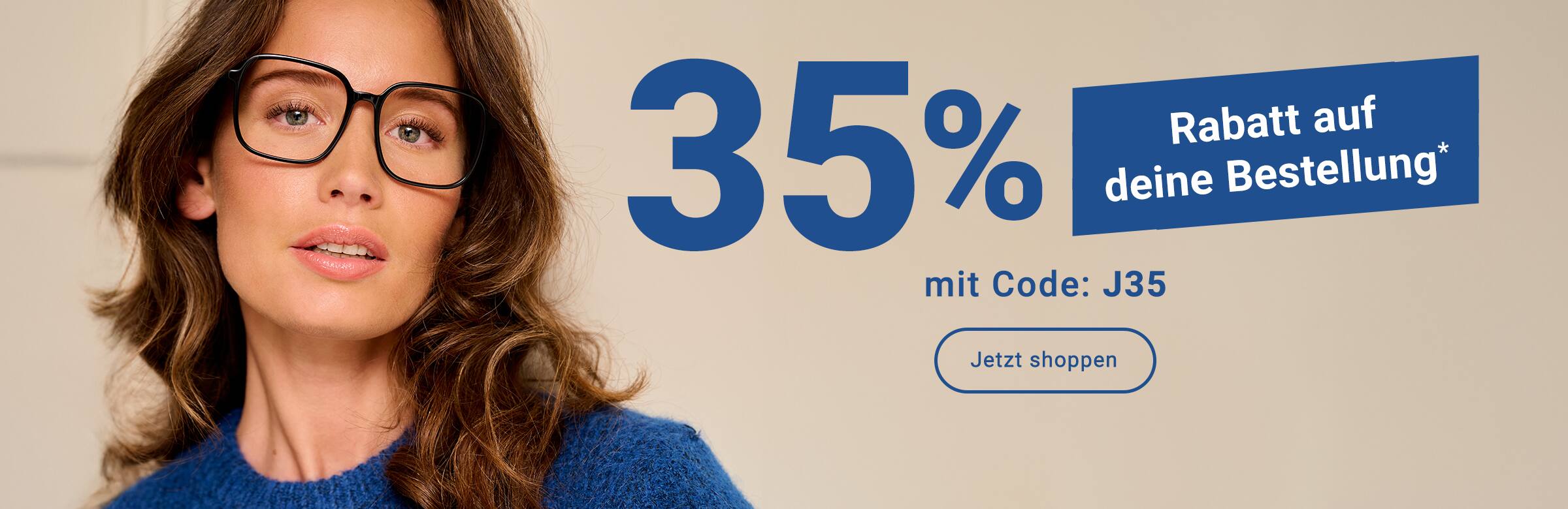 35% Rabatt auf deine Bestellung mit Code: J35