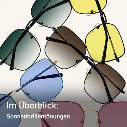 Im Überblick: Sonnenbrillentönungen