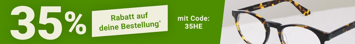 35% Rabatt auf deine Bestellung mit Code: 35HE