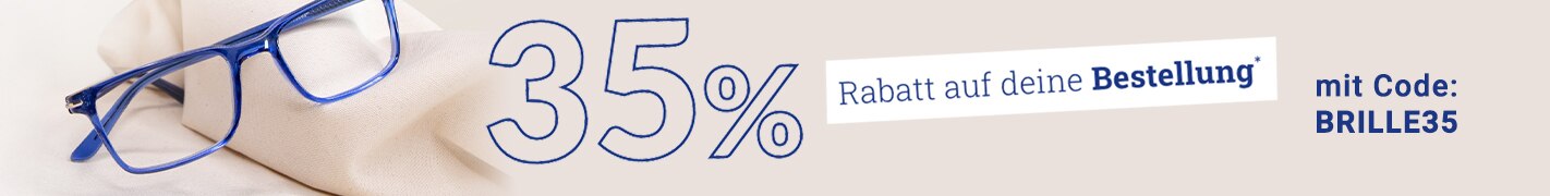 35% Rabatt auf deine Bestellung mit Code: BRILLE35