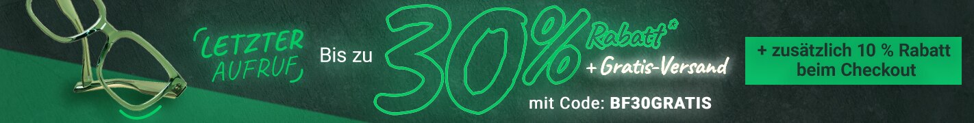 Letzter Aufruf: Bis zu 30% Rabatt + extra 10% Rabatt an der Kasse + Gratis-Versand mit Code: BF30GRATIS