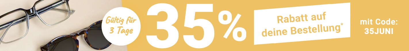 Gültig für 3 Tage: 35% Rabatt auf deine Bestellung mit Code - 35JUNI