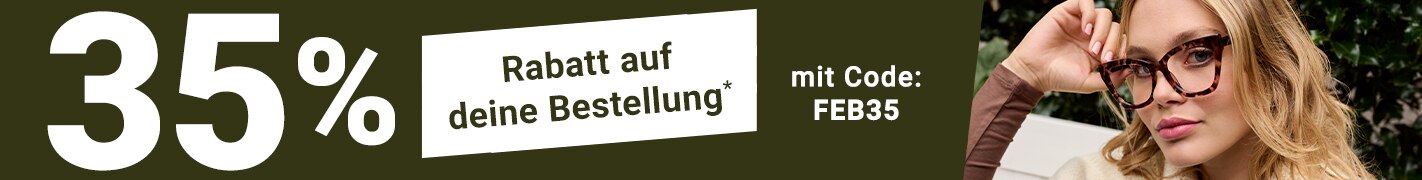 35% Rabatt auf deine Bestellung mit Code: FEB35