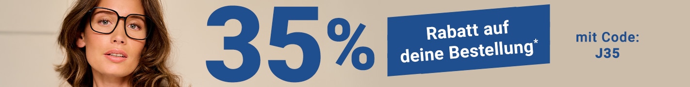 35% Rabatt auf deine Bestellung mit Code: J35