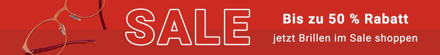 Bis zu 50% Rabatt - jetzt Brillen im Sale shoppen
