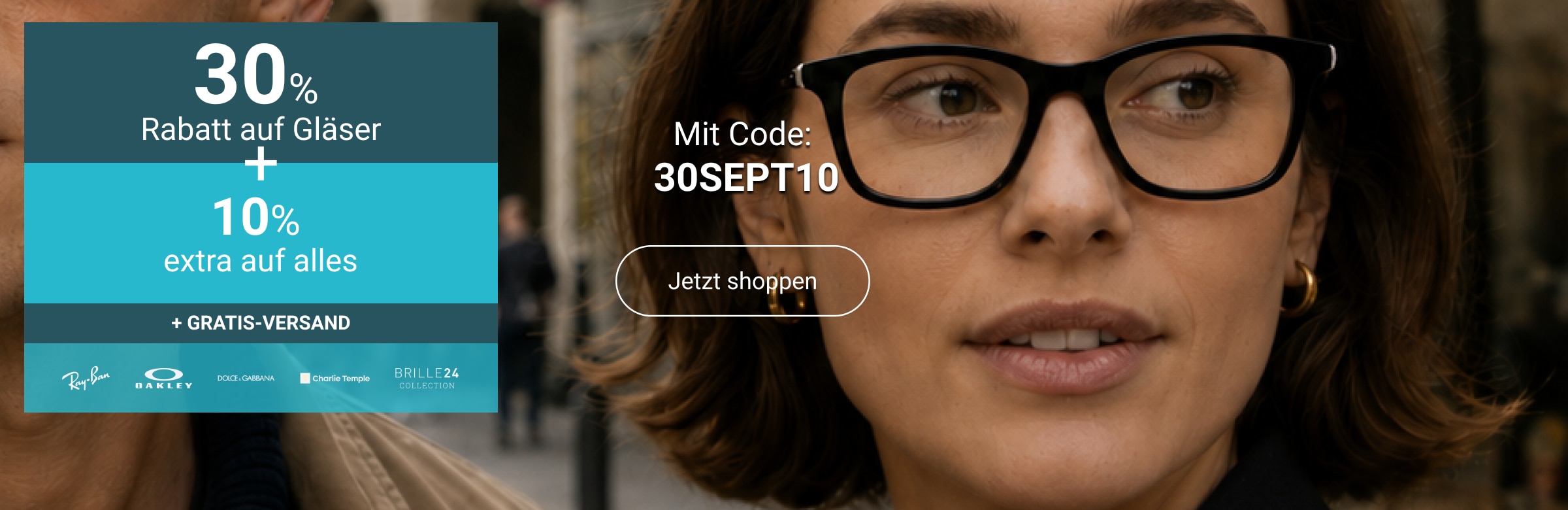30% Rabatt auf Gläser + 10% extra auf alles + Gratis-Versand mit Code: 30SEPT10