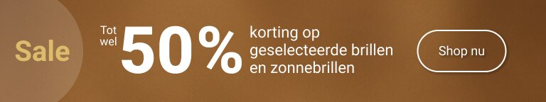Sale: Tot wel 50% korting op geselecteerde brillen en zonnebrillen - shop nu