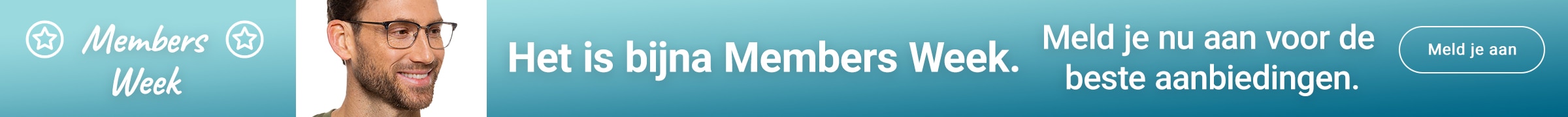 Het is bijna Members' Week. Meld je nu aan voor de beste aanbiedingen. Meld je aan