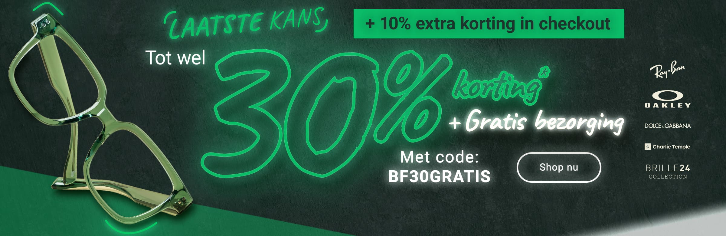 Laatste kans: Tot wel 30% korting + 10% extra korting in checkout + gratis bezorging met code: BF30GRATIS