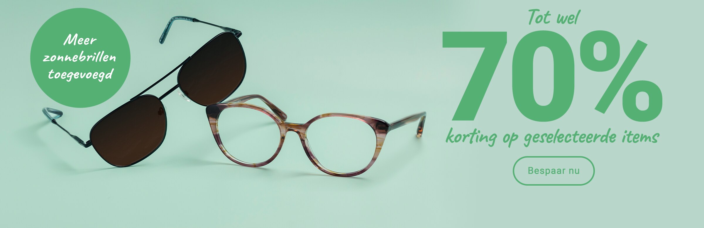 Tot well 70% korting op geselecteerde items - meer zonnebrillen toegevoegd