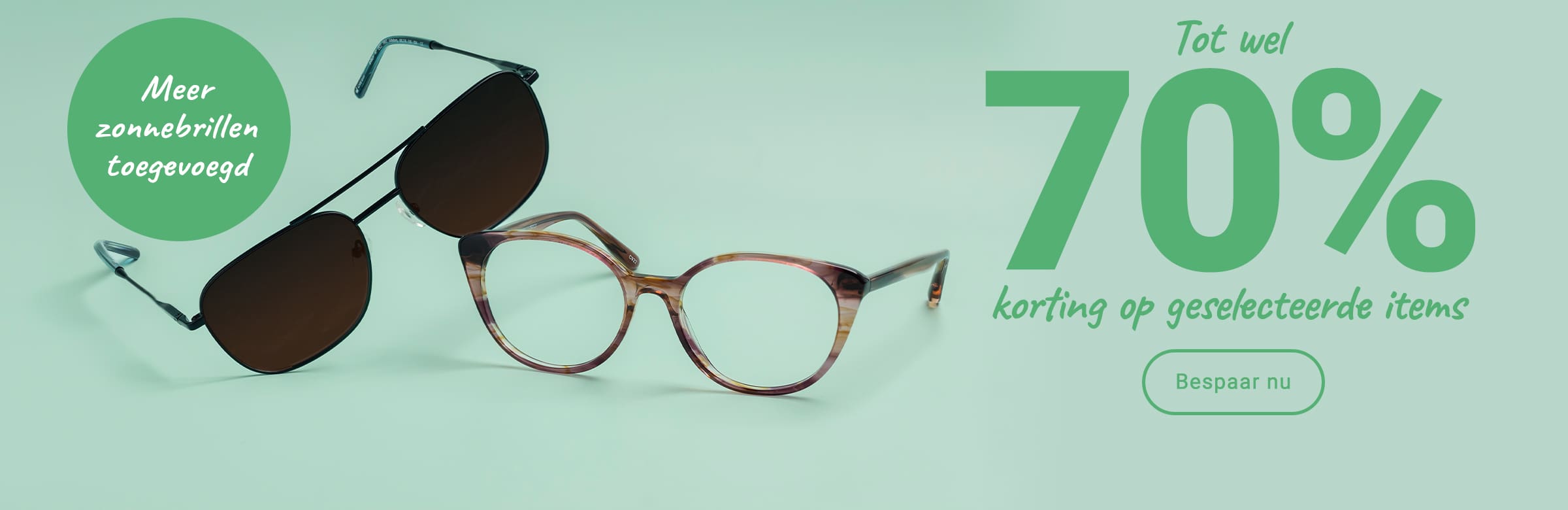 Tot well 70% korting op geselecteerde items - meer zonnebrillen toegevoegd