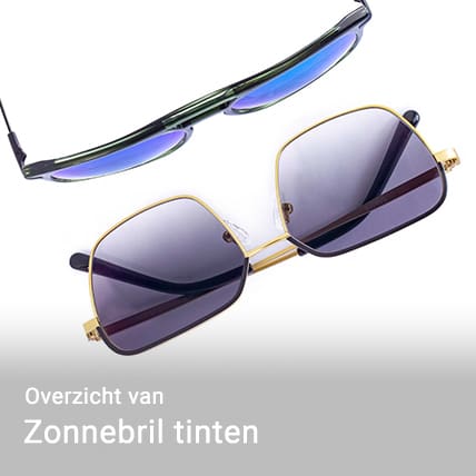 Overzicht van zonnebril tinten