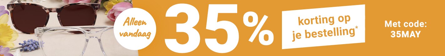 Alleen vandaag: 35% korting op je bestelling met code - 35MAY