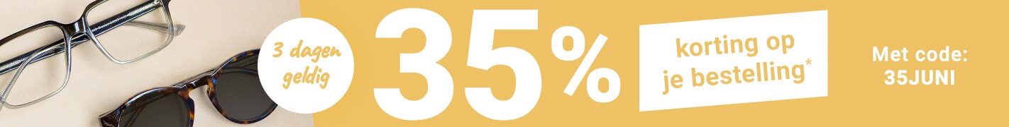 3 dagen geldig: 35% korting op je bestelling met code - 35JUNI