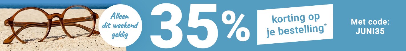 Alleen dit weekend: 35% korting op je bestelling met code - JUNI35