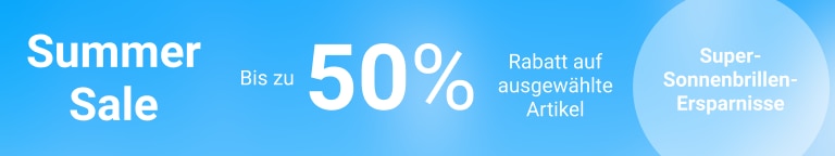 Super-Sonnenbrillen-Ersparnisse - Summer Sale: Bis zu 50% Rabatt auf ausgewählte Artikel