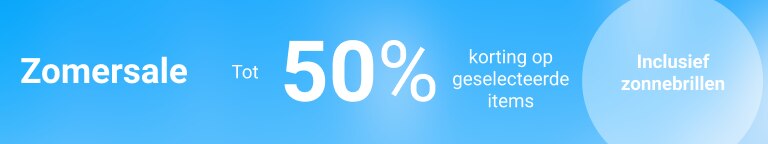 Zomersale: tot 50% korting op geselecteerde items (inclusief zonnebrillen)