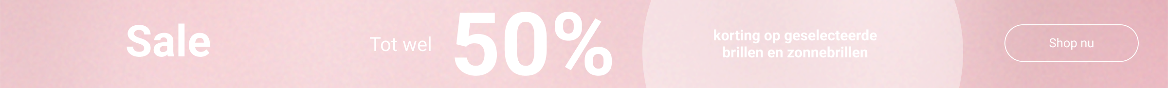 Sale: Tot wel 50% korting op geselecteerde brillen en zonnebrillen